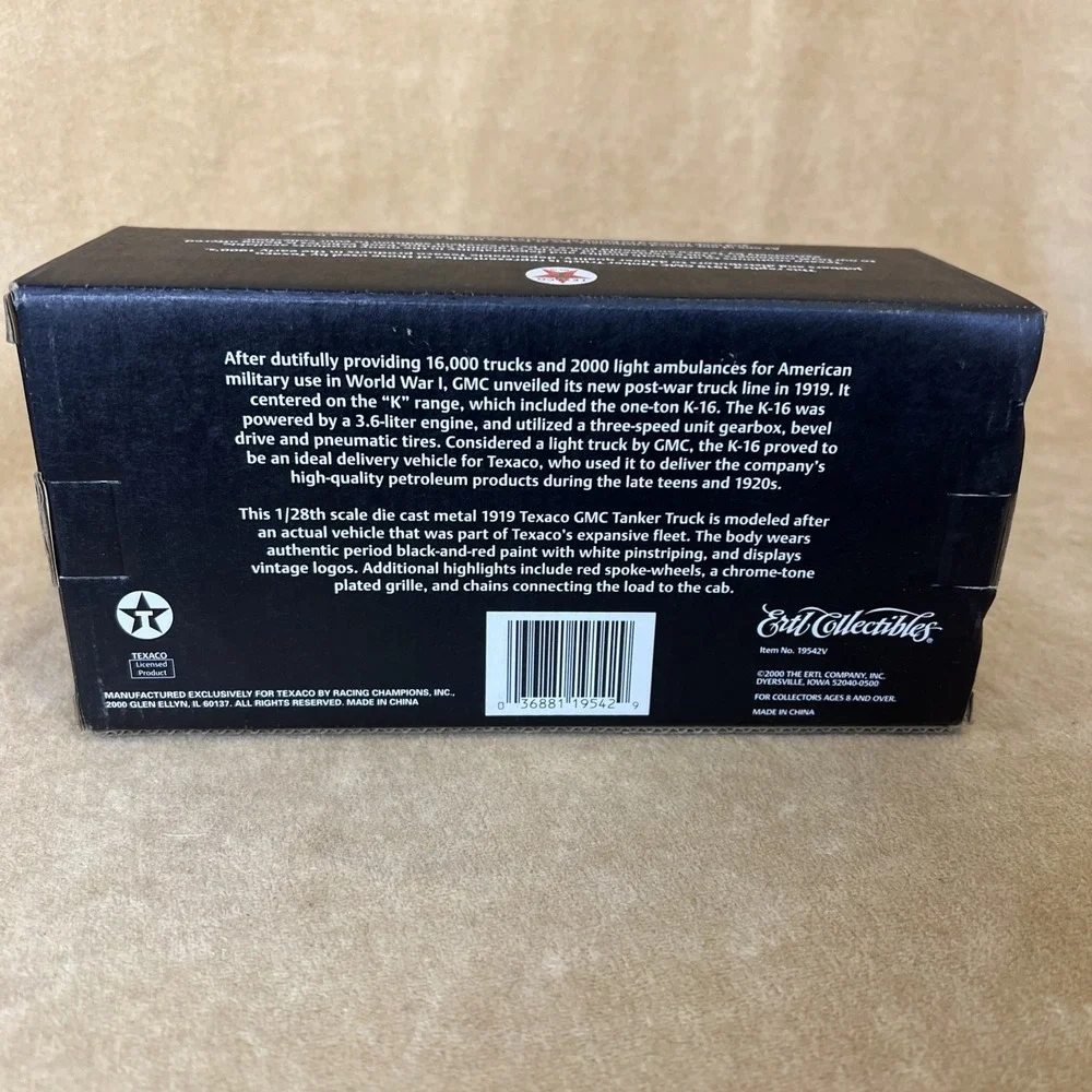 Texaco Diecast 1919 GMC Tanker Truck Coin Bank ERTL 1993 New In Box
